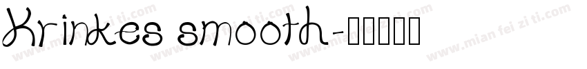 Krinkes smooth字体转换